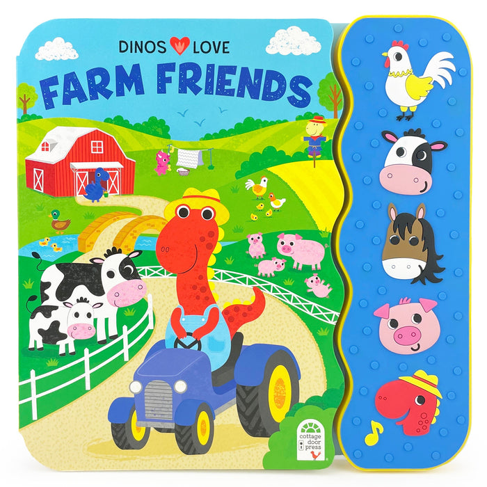 Cottage Door Press Dinos Love Farm Friends Interactive Sound Board Book