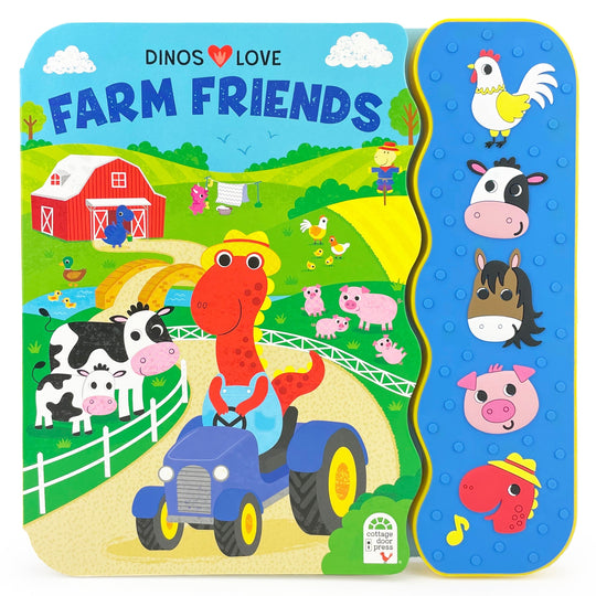 Cottage Door Press Dinos Love Farm Friends Interactive Sound Board Book