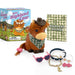 RP Minis Mini Highland Cow Figurine With Accessories and Book
