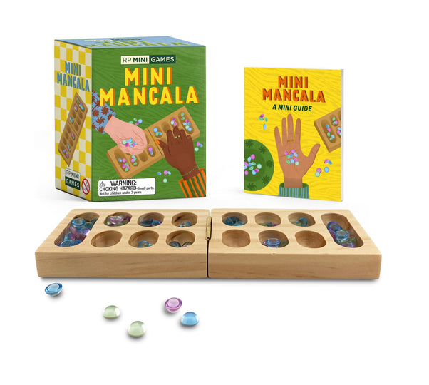 RP Minis Mini Mancala Foldable Travel Board Game Set
