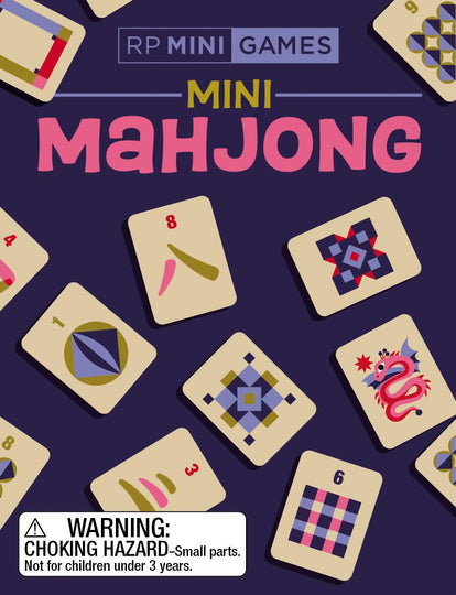 RP Minis Mini Mahjong Travel Game Set With Wooden Tiles