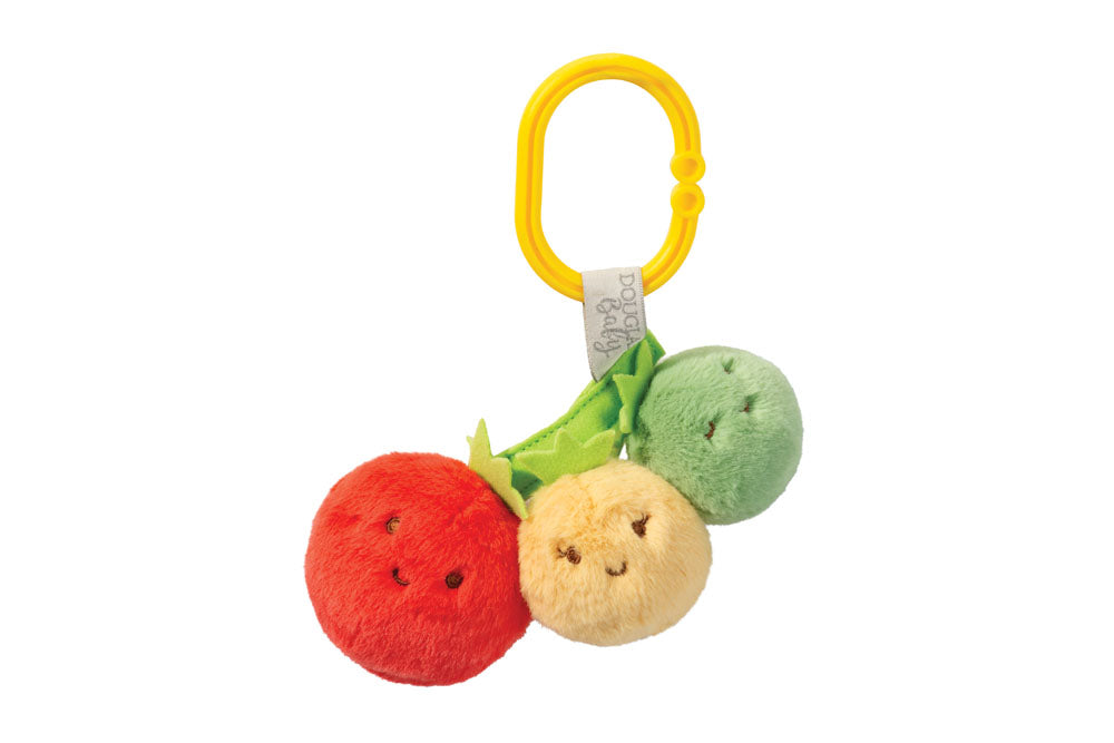 Infant Soft Rattle Veggie Assortment with Clip