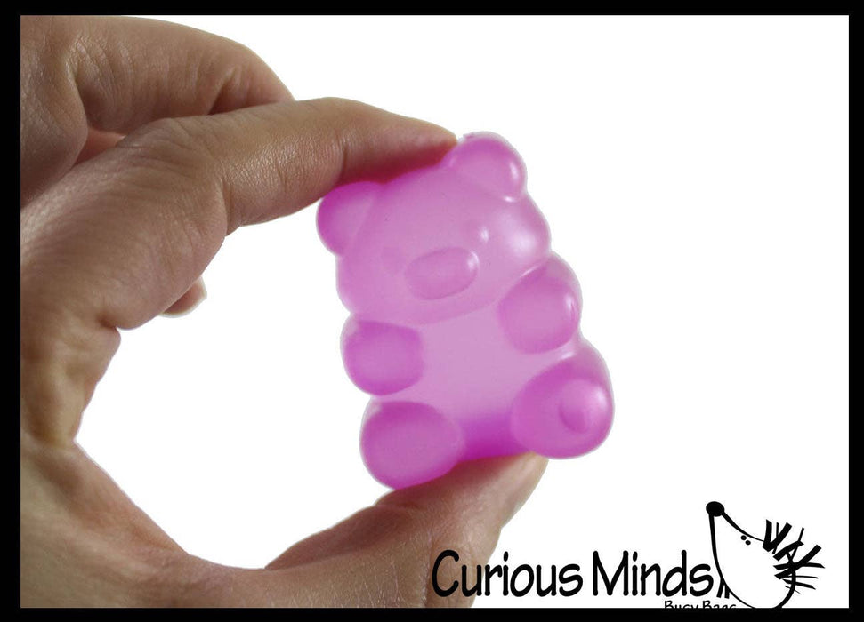 Single 1 -2" Gummy Bear Shaped Ball - Thick Glue/Gel Syrup Molasses