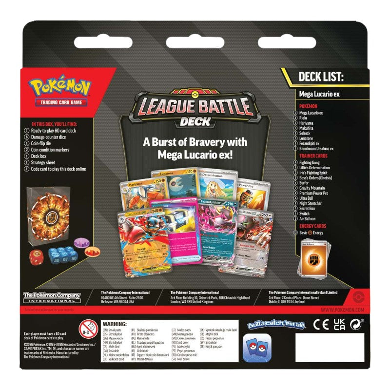 Pokémon TCG Mega Lucario EX League Battle Deck Ready-to-Play Set