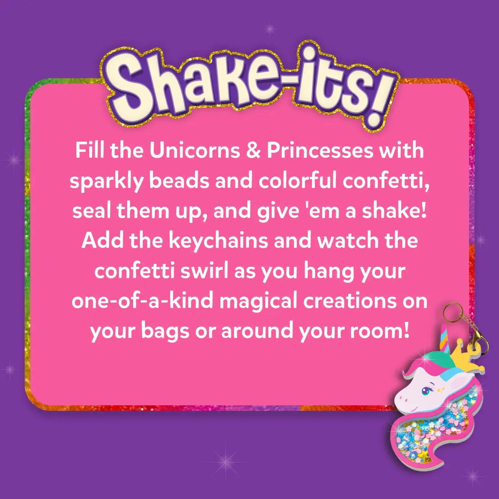 Skillmatics Shake-its Unicorns and Princesses DIY Craft Kit