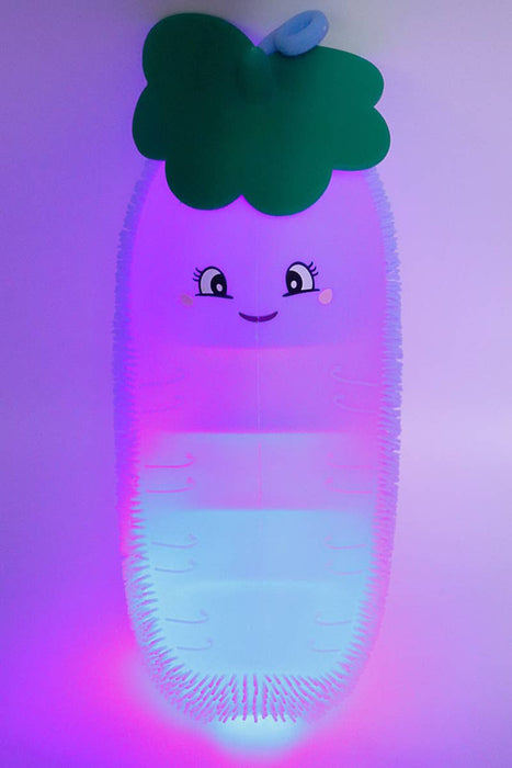 Jumbo Caterpillar Pea Beans Spiky Puffer LED Light-Up Squishy