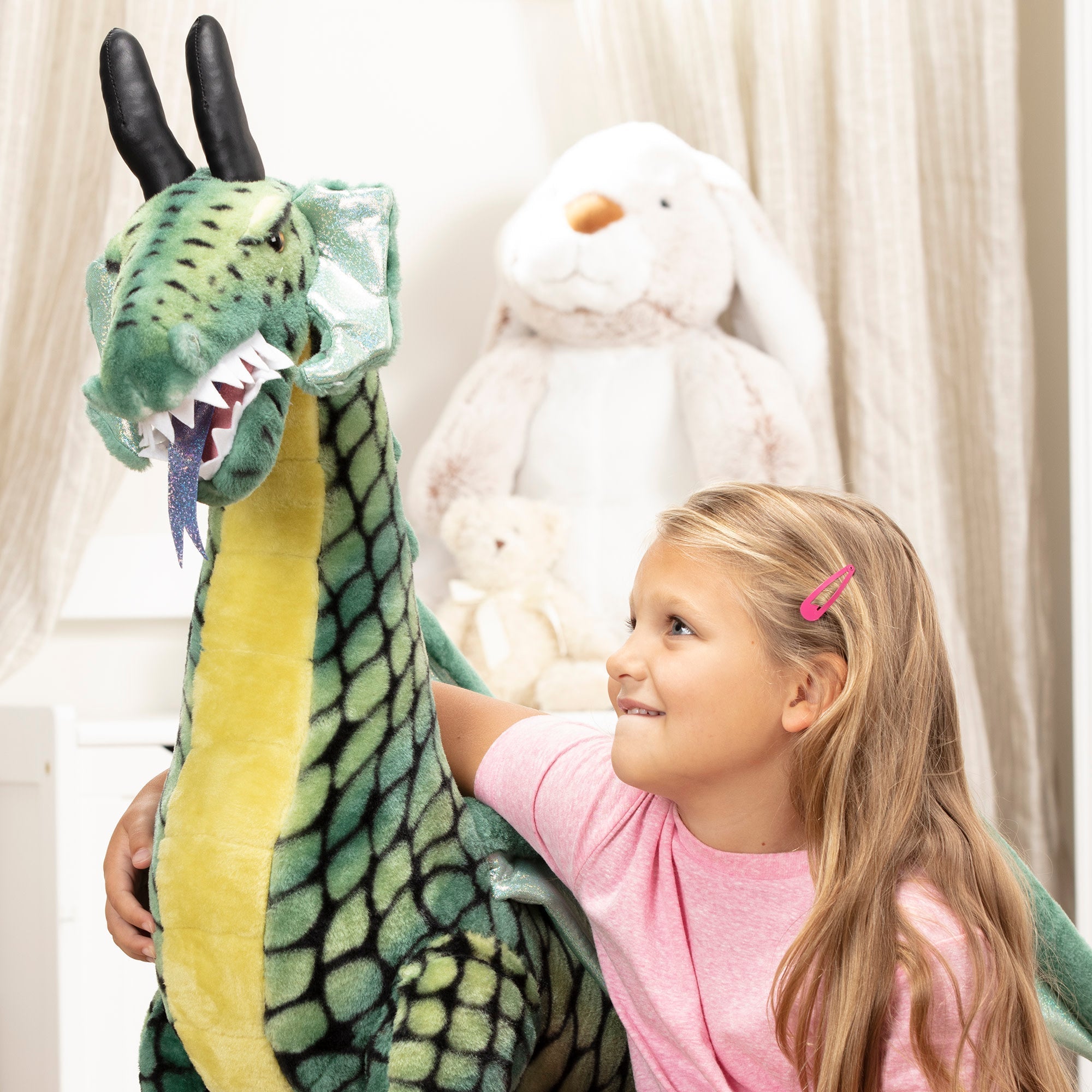 Melissa & Doug Lifelike Plush Giant Winged Dragon Stuffed Animal