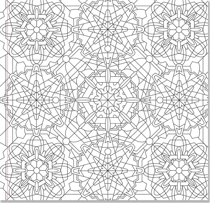 Peter Pauper Press Kaleidoscope Designs Adult Coloring Book