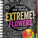 Peter Pauper Press Scratch & Sketch Extreme Flowers Activity Book