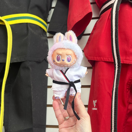 Labubu Taekwondo Outfit Black Belt
