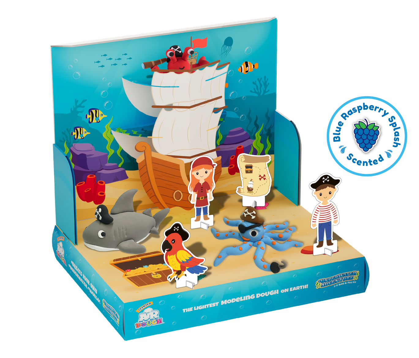 Scented Air Dough: 3-D Build Kits - Underwater