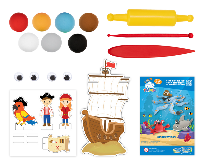 Scented Air Dough: 3-D Build Kits - Underwater