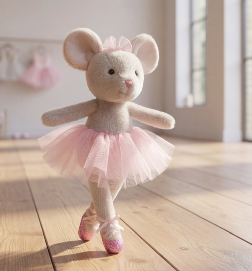 Bukowski Bears Antonia Ballet Mouse- Gray