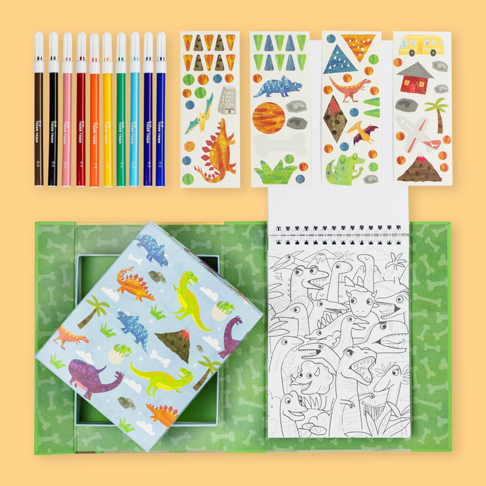 Tiger Tribe Dinosaur Colouring Set Activity Kit