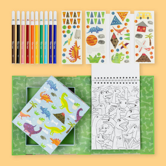 Tiger Tribe Dinosaur Colouring Set Activity Kit