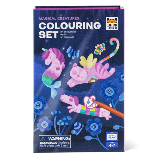Tiger Tribe Magical Creatures Colouring Set With Markers and Stickers