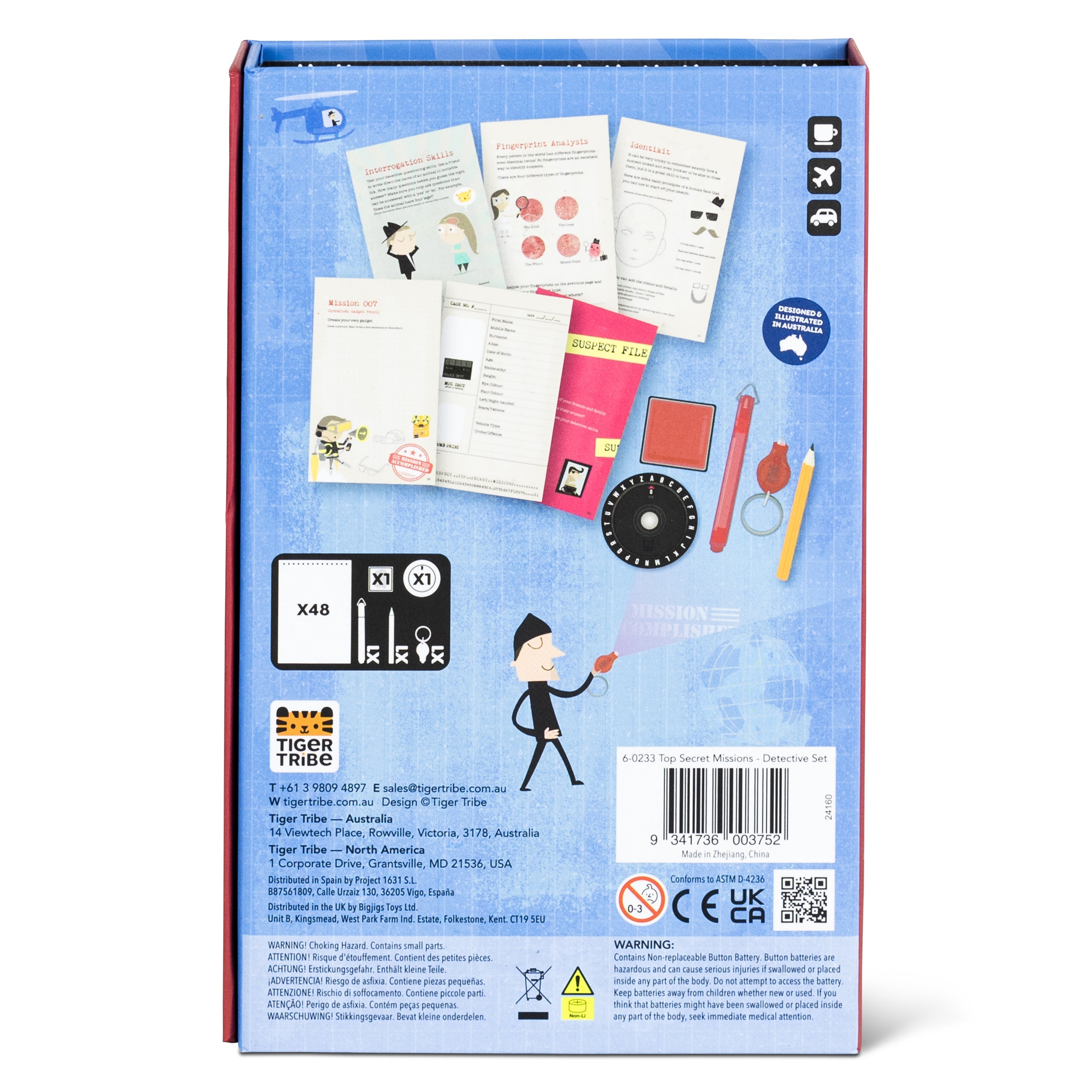 Tiger Tribe Top Secret Missions Detective Activity Set