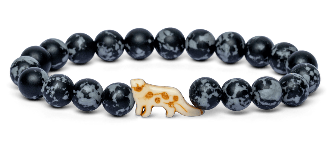 Ascent Snow Leopard Papillae Stone Bracelet