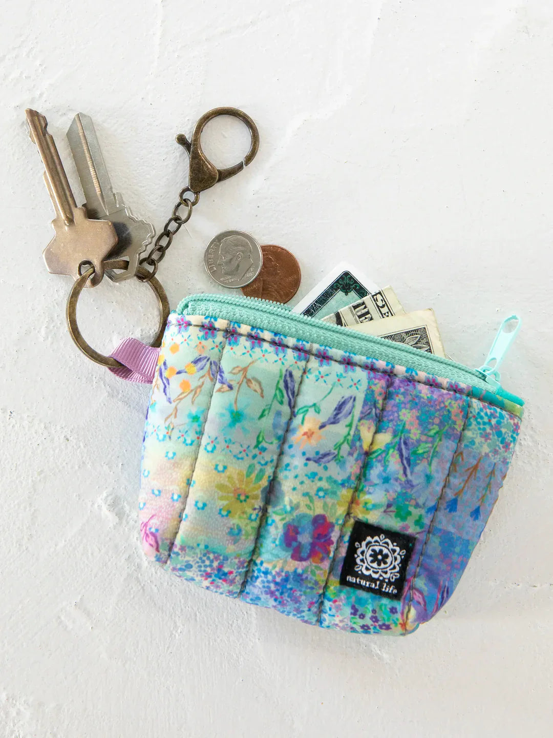 Artisanal New Zealand Mini Puffy Coin Purse Key Clip