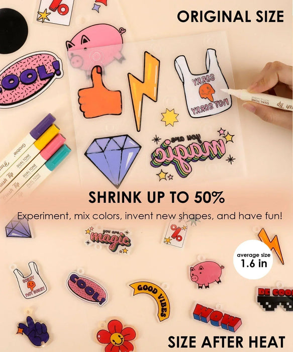 Grabie Retro Vibes DIY Shrink Art Craft Kit