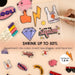 Grabie Retro Vibes DIY Shrink Art Craft Kit