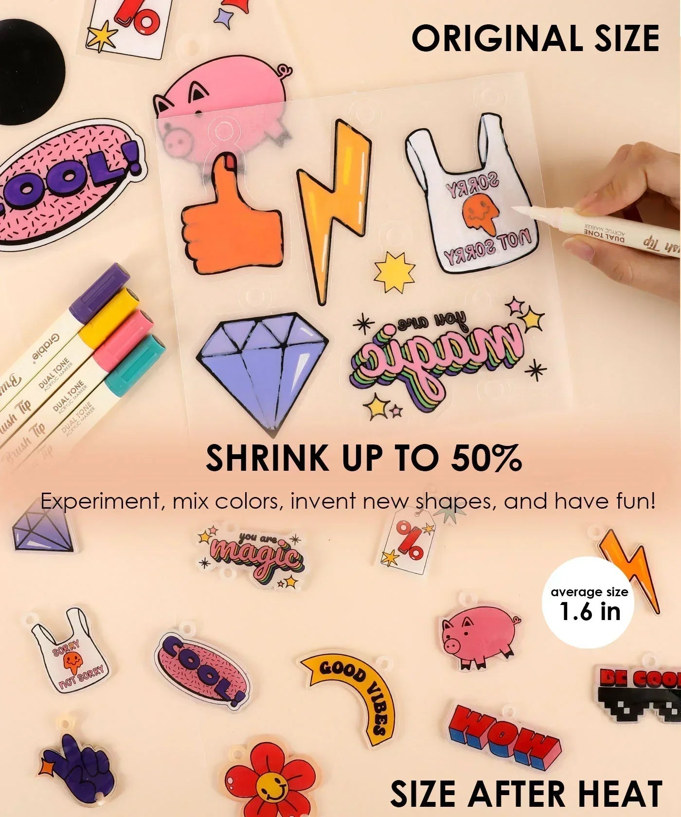Grabie Bloom Post DIY Shrink Art Craft Kit