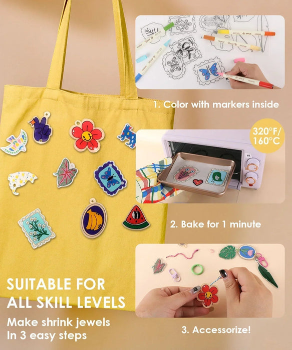 Grabie Bloom Post DIY Shrink Art Craft Kit