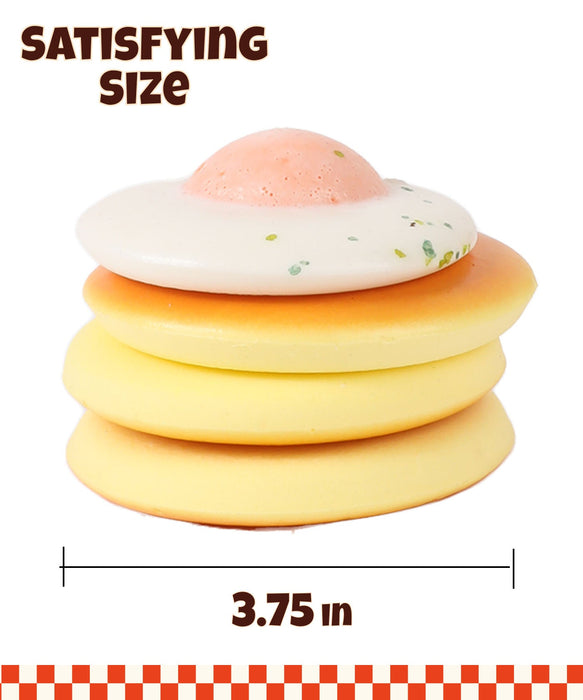 Grabie Ultimate Fluffy Egg Pancakes Stress Relief Squishy Toy