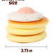 Grabie Ultimate Fluffy Egg Pancakes Stress Relief Squishy Toy