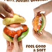 Grabie Ultimate Teriyaki Burger Bun Stress Relief Squishy Toy