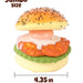 Grabie Ultimate Teriyaki Burger Bun Stress Relief Squishy Toy
