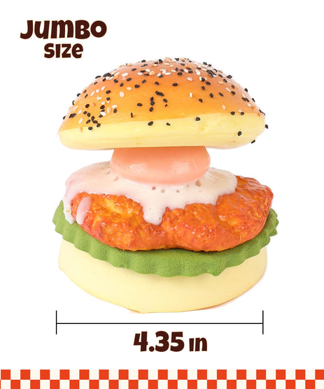 Grabie Ultimate Teriyaki Burger Bun Stress Relief Squishy Toy