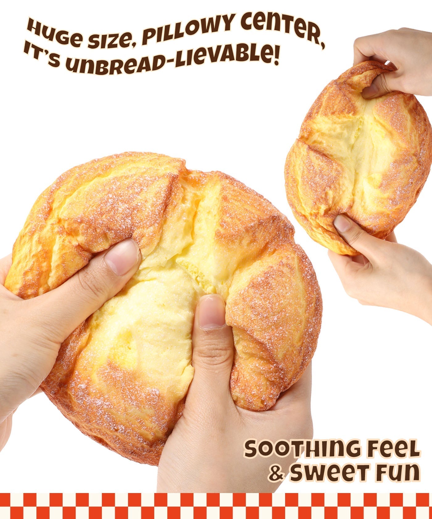 Grabie Golden Crisp Loaf Stress Relief Squishy Toy