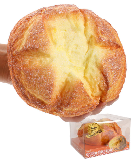 Grabie Golden Crisp Loaf Stress Relief Squishy Toy