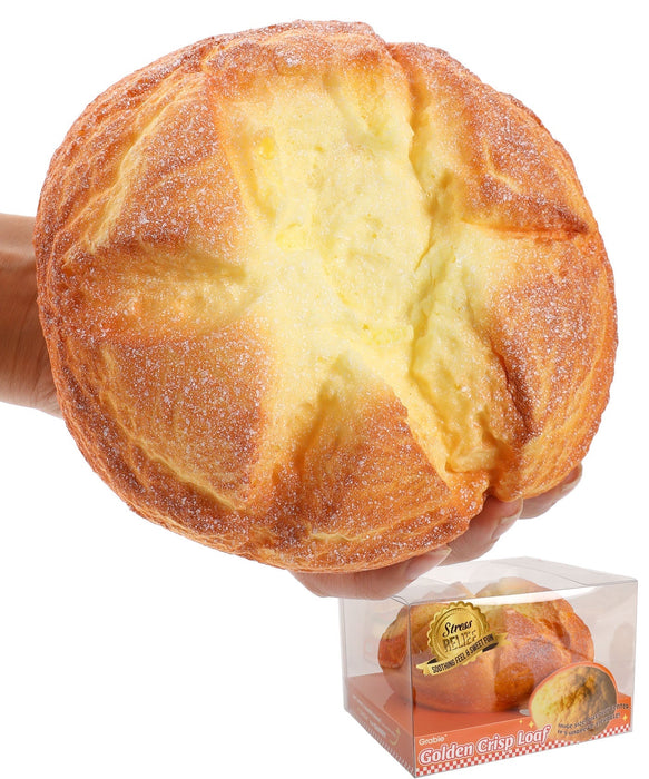 Grabie Golden Crisp Loaf Stress Relief Squishy Toy