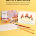 Grabie Dessert-Themed Watercolor Coloring Book 15-Sheet Set