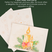 Grabie Holiday-Themed Watercolor Coloring Book 15-Sheet Set