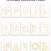 Grabie Holiday-Themed Watercolor Coloring Book 15-Sheet Set