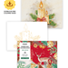 Grabie Holiday-Themed Watercolor Coloring Book 15-Sheet Set