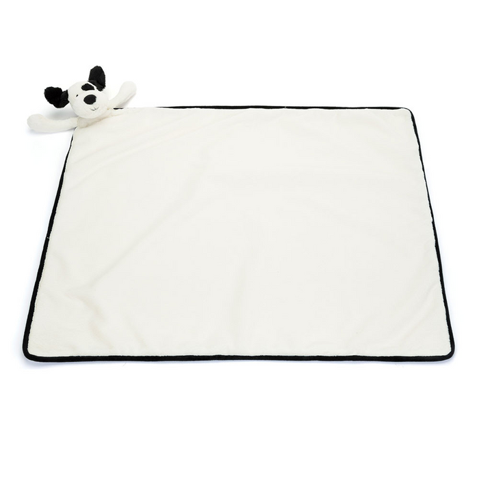 Bashful Black Pup Blankie
