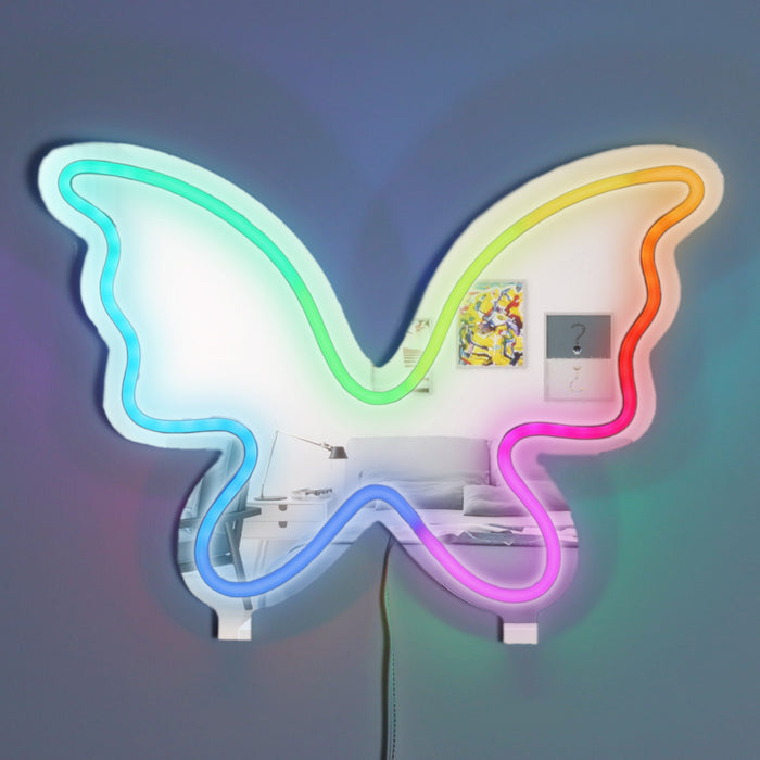 Neon Art Desktop & Wall/Mirror Sign-Butterfly