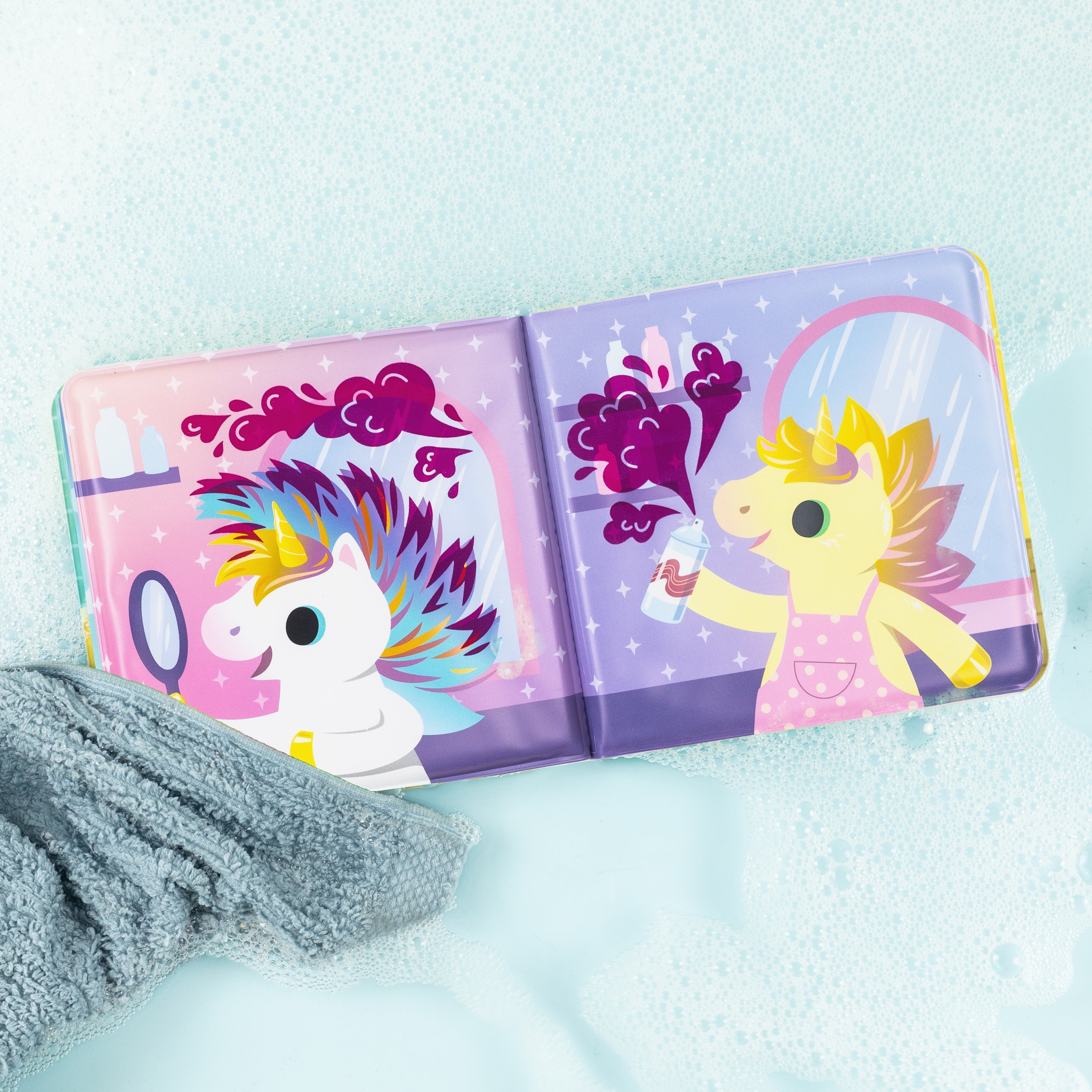 Tiger Tribe Magic Unicorns Bath Book Water-Reveal Interactive Toy