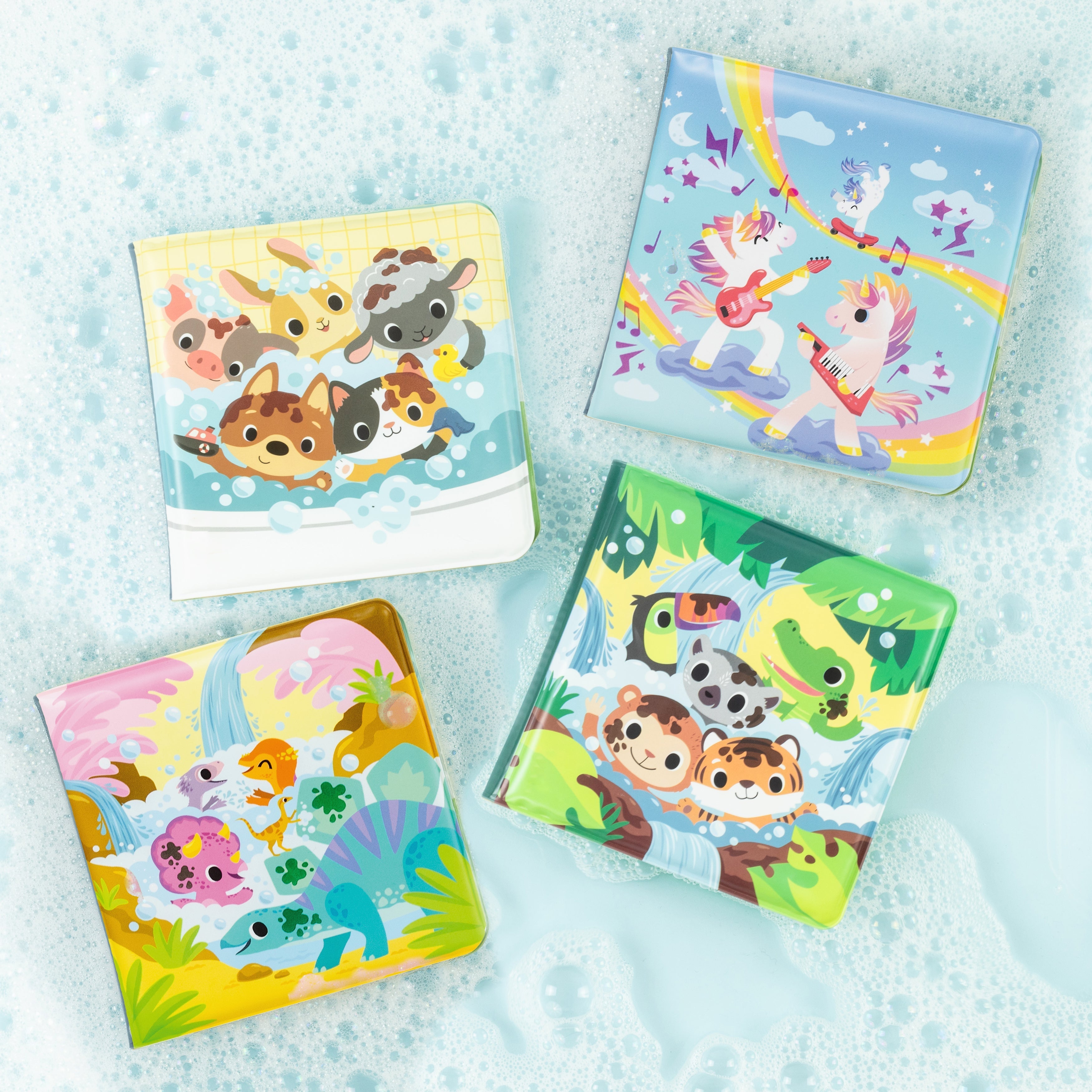 Tiger Tribe Magic Unicorns Bath Book Water-Reveal Interactive Toy