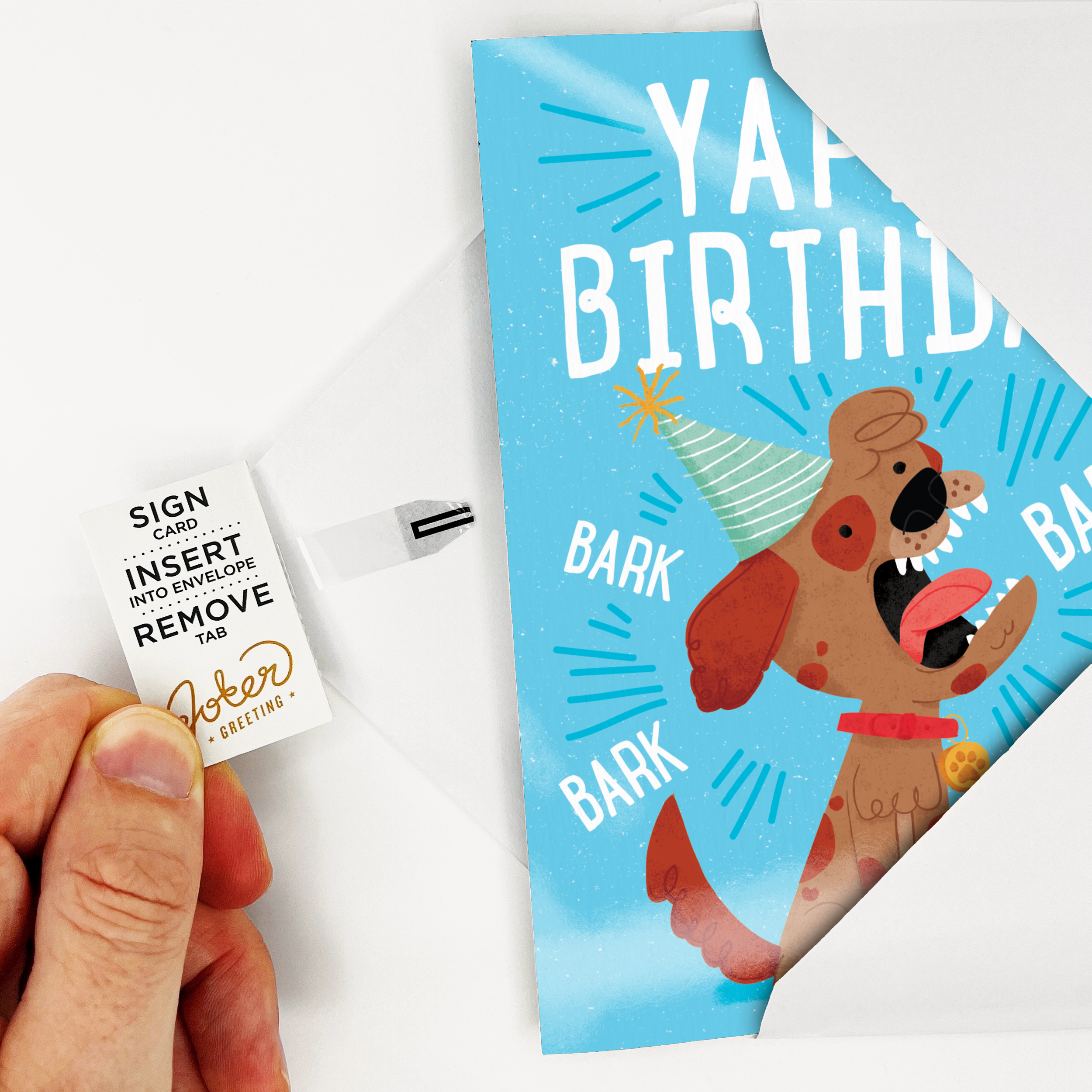 Endless Barking Birthday Card With Glitter