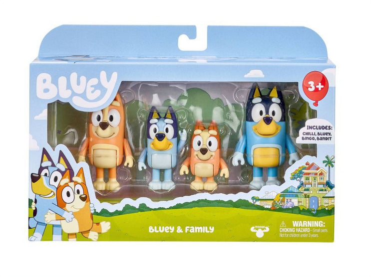 Bluey & Family Figures 4pk Toy