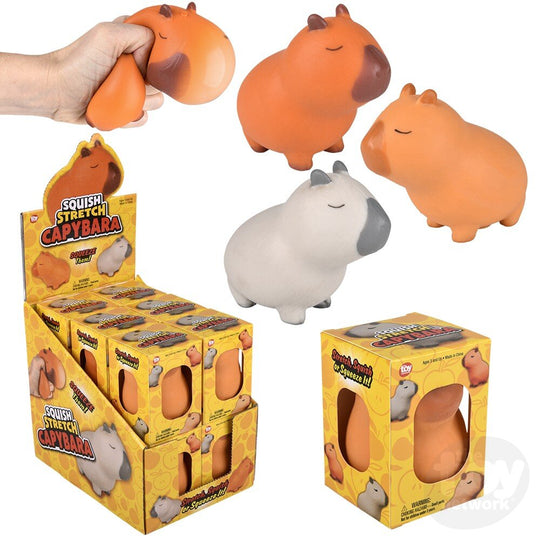 Squish and Stretch Capybara Fidget Toy 3.5-Inch Display