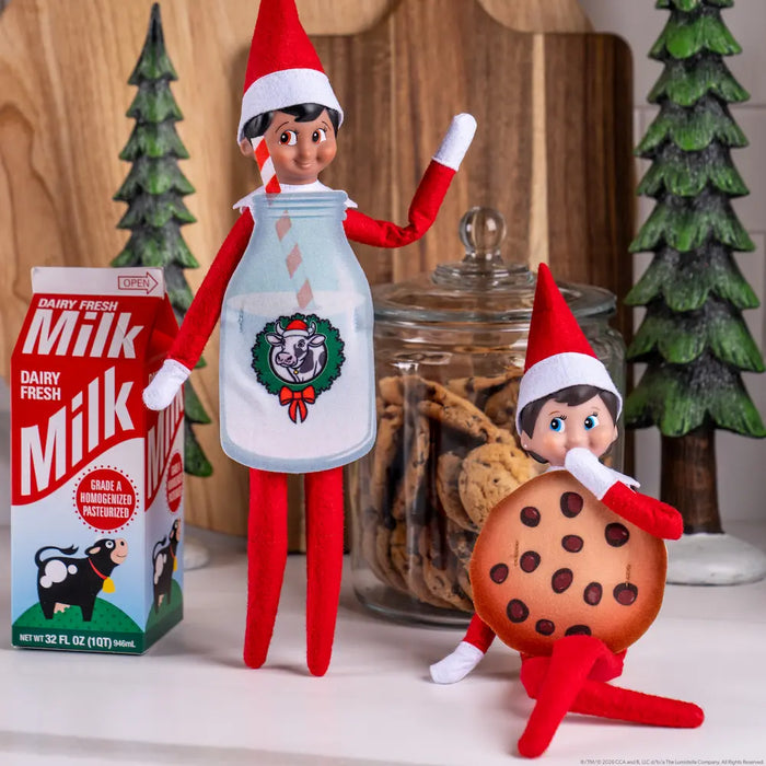 The Elf on the Shelf Milk & Cookies Elf Costume Set