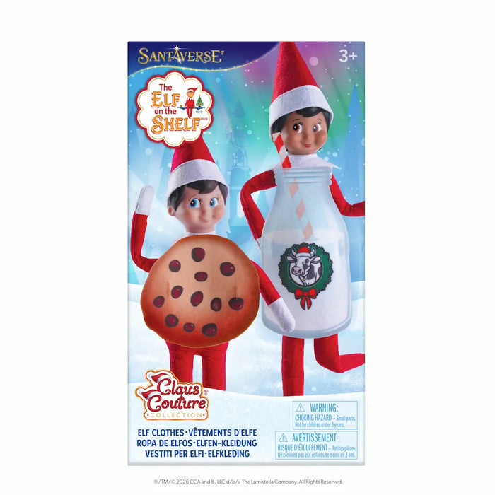 The Elf on the Shelf Milk & Cookies Elf Costume Set