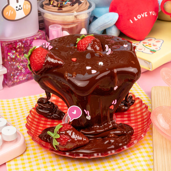 Kawaii Slime Co Chocolate Covered Strawberries Glossy Slime