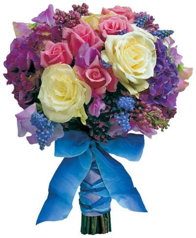 Note Card - Purple Victorian Bouquet